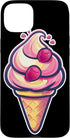 Funny Ice Cream Seller Graphic Tees and Presents Ice Cream Cone Graphic Sorbet Case for iPhone 15 Plus