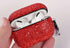 Sparkly Diamond Case for AirPods Pro 1&2 - Shockproof Rhinestone Cover Skin with Keychain, Rro Red