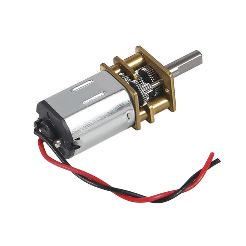DWEII 4Pcs N20 3V-6V Mini Micro Gear Motor DC Slow Speed Full Metal Gearbox DIY Robot Car DIY Engine Toys
