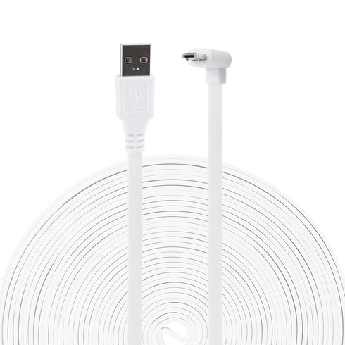 LEFXMOPHY 30ft Power Cord for WYZE Cam Pan V3 with 90 Degree L-Shape Connector Micro USB Right Angle Extension