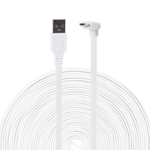 LEFXMOPHY 30ft Power Cord for WYZE Cam Pan V3 with 90 Degree L-Shape Connector Micro USB Right Angle Extension