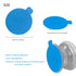 10 pcs Clear Sticky Adhesive Pads for Socket Base,1.34 inches Transparent Double Sided Tapes Replacement for Collapsible Grip,Small Car Phone Holder,Finger Ring Stand Back