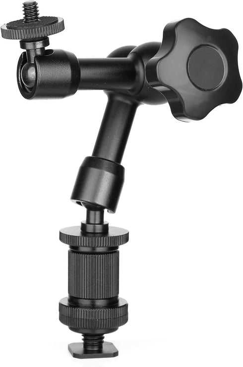 ChromLives 7'' Magic Arm, Articulating Magic Friction Arm Adjustable with Hot Shoe