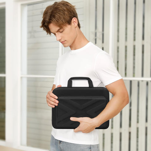 MOSISO Hard Shell Laptop Sleeve for MacBook Pro 16 inch 2024-2019, 15-15.6 inch Notebook Case with Front Pocket & Belt,