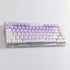 Gliging Keycaps 142 Keys Purple Rabbit Cute MOA Profile, Dye-Sublimation for Cherry MX Switches Mechanical Keyboard