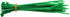 QualGear CT1-MC-200-P Self-Locking Cable Ties, Assorted, 200/Poly Bag, Green, Black, Yellow, Orange