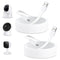 2 Pack 25ft Micro USB Extension Cable for eufy Security Indoor Cam, Weatherproof Charging Cord with Clips