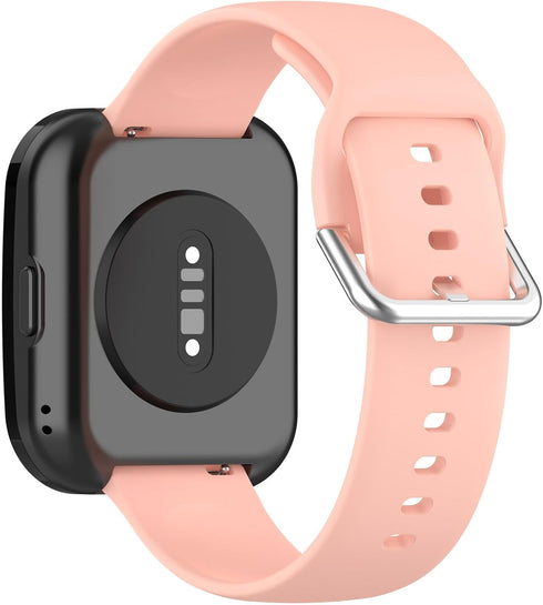 Silicone Watch Band for RUIMEN Smart Watch D1, Replacement Band Compatible with RUIMEN D1 (Pink, Teal, White)