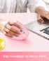 Lekvey Pink Ergonomic Vertical Wireless Mouse, Rechargeable 2.4 GHz USB Optical, 800/1200/1600 DPI, 6 Buttons