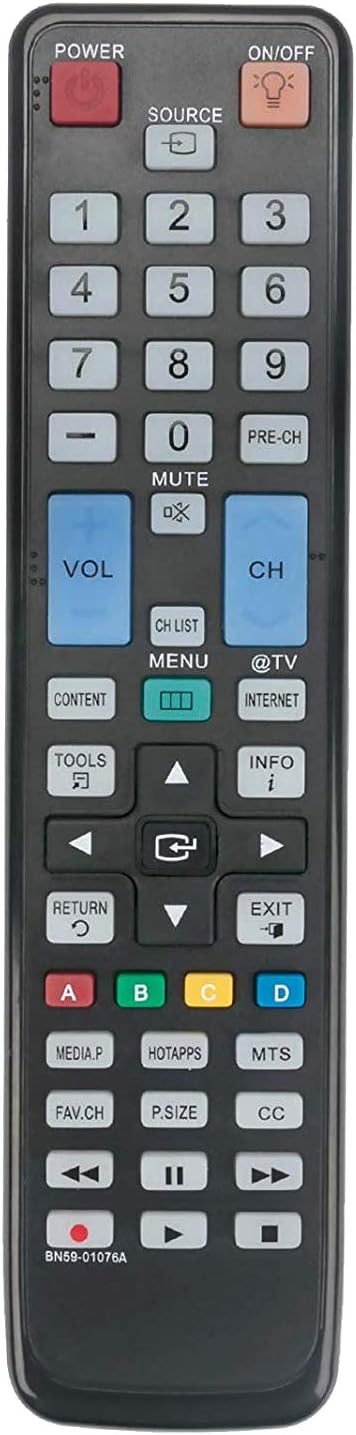 ALLIMITY BN59-01076A Remote Control Replacement for Samsung TV Models UN55C6900, LN55C670, LN40C670