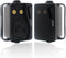 Herdio 3.5 Inch Passive Outdoor Speakers, 200W 3 Way Premium Mountable Wall Speakers, Black Pair