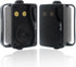 Herdio 3.5 Inch Passive Outdoor Speakers, 200W 3 Way Premium Mountable Wall Speakers, Black Pair