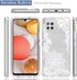Galaxy A42 5G Phone Case, Tempered-Glass Screen Protector, Cute Clear Mandala Pattern Full Body Cover