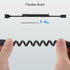 Cable Matters USB to USB C Coiled Cable with 3A/15W Fast Charging 1-4 Feet, Support for Apple CarPlay, Android Auto,