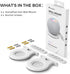 AHASTYLE iHomePod Mini Wall Mount Holder, ABS Stand with Built-in Cord Management (White-2pcs)