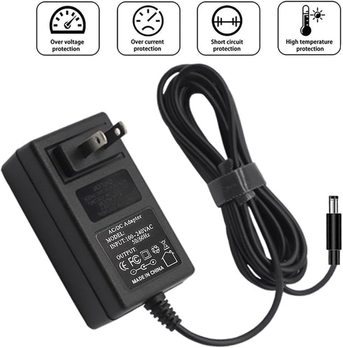 15V 2A Power Adapter, 15Volt AC Charger with 8 Interchangeable DC Plugs for 15V Electronics, 2000mA, 1500mA, 1000mA
