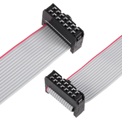 uxcell IDC 14 Pins Connector Flat Ribbon Cable Female Connector, 30cm Length, 5pcs