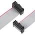 uxcell IDC 14 Pins Connector Flat Ribbon Cable Female Connector, 30cm Length, 5pcs