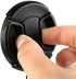 Universal Center Pinch Snap-on Front Lens Cap 40.5mm to 82mm for Canon, Nikon, Sony, Pentax, Olympus, Fuji with String