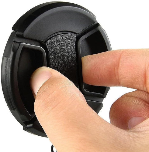 Universal Center Pinch Snap-on Front Lens Cap for Canon Nikon Sony Pentax Olympus Fuji (58mm)