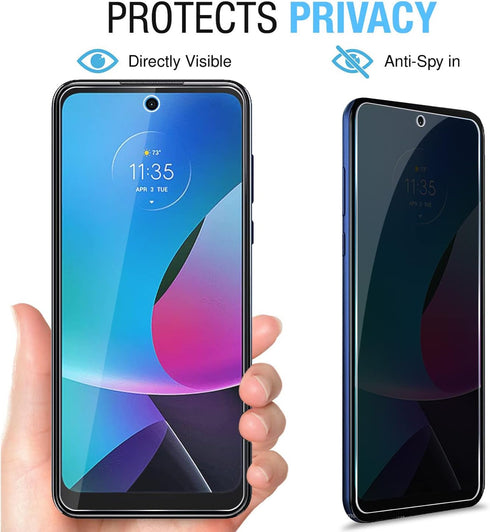 [2 Pack for Boost Celero 5G (2024) / Celero 3 5G Privacy Screen Protector, 9H Anti Spy Tempered Glass Film