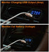 24W Dual USB Car Charger with 4.8A Volt Meter, LED Voltage & Amps Display, Compatible with iPhone 15/15 Pro Max