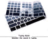 Ombre Grey Silicone Keyboard Skin Cover for iMac Wired USB Full Size Keyboard A1243 (G6 MB110LL/B, MB110LL/A)