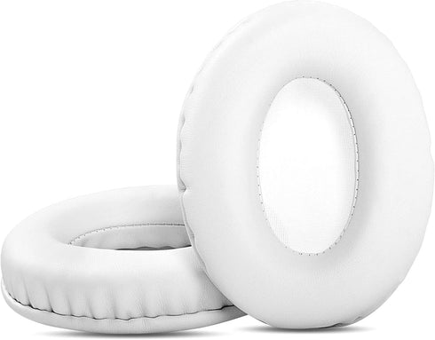Replacement Earpad Cups Cushions for Zihnic Wireless Over-Ear Headset, Foam Ear Pad Covers (White)