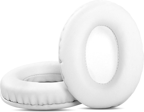 Replacement Earpad Cups Cushions for Zihnic Wireless Over-Ear Headset, Foam Ear Pad Covers (White)