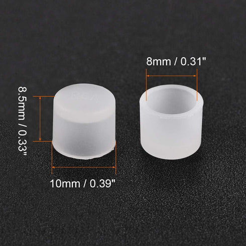 uxcell 20pcs Clear RCA Female Connector Socket Jack Plug Protector Caps for DVD Amplifier