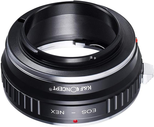 K&F Concept Lens Mount Adapter for Canon EOS Lens to Sony Alpha Nex E-Mount Camera Body, Manual Focus