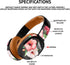 MightySkins Glossy Glitter Skin Compatible with Bose QuietComfort 35 II Headphones - Neutral Flowers | Protective, Durable High-Gloss Glitter Finish | Easy to Apply by MIGHTY SKINS