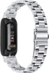 FitTurn Classic Durable Solid Link Metal Watch Band Replacement for Fitbit Inspire 3 - Stainless Steel Accessory