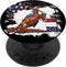 PopSockets American Rodeo Barrel Racing Cowgirl USA Flag Souvenir Standard PopGrip