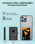 Vida IT Small Power Bank 5V 2A Battery Pack for Heated Vest Jacket Gloves, 5000mAh Dual USB Portable Phone Charger for