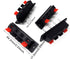 Honbay 4PCS 4 Pin Speaker Terminal Block, 4 Position Amplifier Spring Jointing Clamp Test Clip Connector Plate