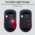 Wireless Keyboard and Mouse Combo, Slim Silent Keyboard and Mouse with USB Mini Receiver, Ergonomic Full-Size - Space
