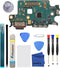 Charging Port Replacement Kit for Samsung Galaxy S22 5G, USB Flex Dock Connector Charging Flex Replacement with Tools