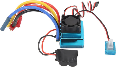Jauarta 45A 5.8V3A RC ESC Blue Brushless Electronic Speed Controller Waterproof Powerful with BEC T Plug for RC Car