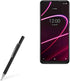 BoxWave Stylus Pen for T-Mobile REVVL 5G - FineTouch Capacitive Stylus, Super Precise Jet Black Stylus Pen