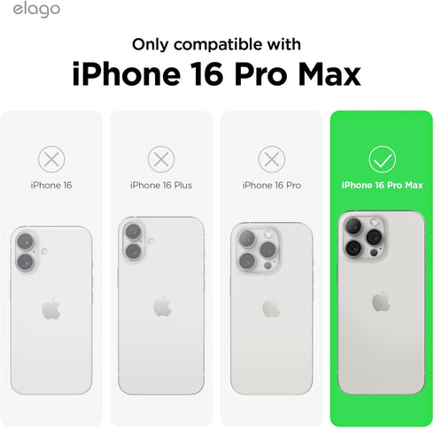 elago 16 6.9 inch Compatible with iPhone Pro Max Case, Premium Liquid Silicone Case, Full Body Protective Cover