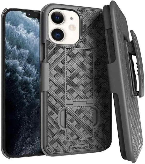 Rome Tech Designed for iPhone 11 Case with Belt Clip Holster - Kickstand Cover
