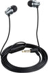 iRAG A101 Wired Earbuds Headphones for School Noise Isolating in-Ear Earphones with Microphone Remote with 3.5mm Plug in Audio Jack (Gun Metal)