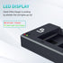 LP LP-E10 Battery Charger Pack, 2-Pack Battery & Dual Slot Charger for Canon EOS Rebel T7, T6, T5, T3