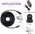 Sqlszt 60 12V 2.1mm 5.5mm DC feet Power Adapter Extension Cable x Compatible with DC Adapter Cord Fit for CCTV Security