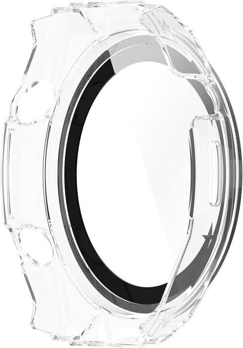 Huawei Watch Ultimate Screen Protector Case, PC+Tempered Glass Full Coverage Bumper (Clear * 3)