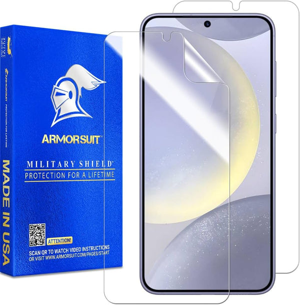 ArmorSuit MilitaryShield HD Clear Film for Samsung Galaxy S24 Plus (6.7") - Case Friendly, 2 Pack, Made in USA.