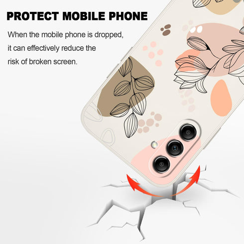 Samsung Galaxy A25 5G Case, Morandi White Soft Anti-Scratch Microfiber Lining Stylish Phone Cover 6.5 Inch