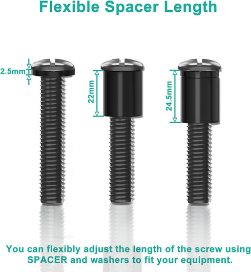 WALI Set M4 M5 M6 M8 80 inch Universal TV Mounting Hardware Kit Includes TV Screws and Spacer Fit Most TVs up