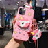Unicorn Case for iPhone 11 Pro 5.8”, 3D Cartoon Design Cute Elastic Kickstand Protective Case with String Rope for Kids
